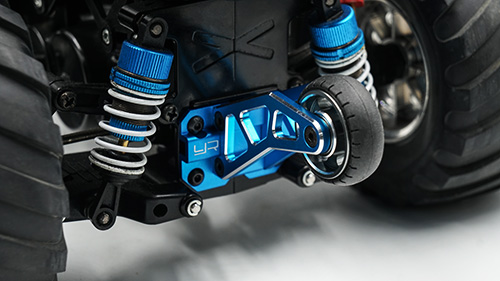 Yeah Racing Adjustable Aluminum Wheelie Bar for WR02 GF01 Blue #TAWR-010BU